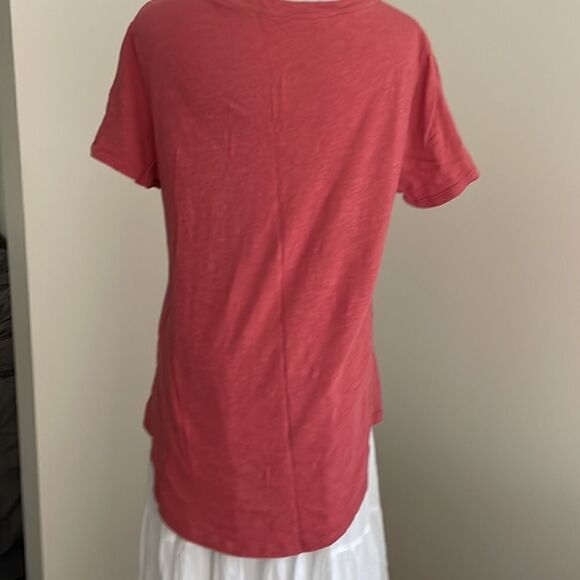 ST johns bay T-shirt short sleeves reddish pink 100% cotton women’s medium - Picture 5 of 6